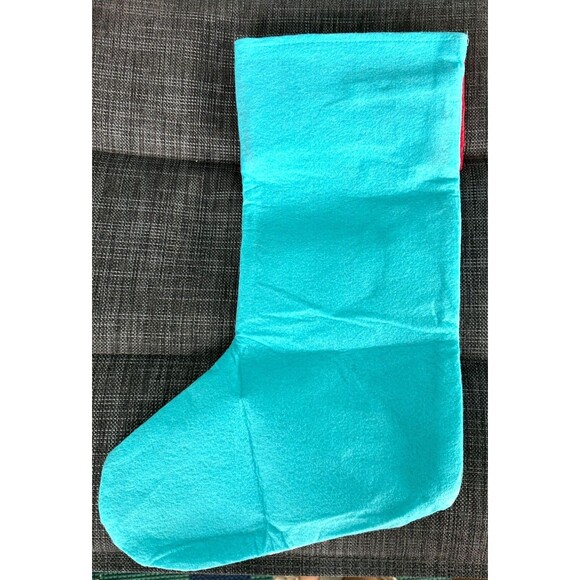 Christmas Stocking Snowman or Bearded Gnome Designs w/ Red Band Hangable NEW - Picture 2 of 9